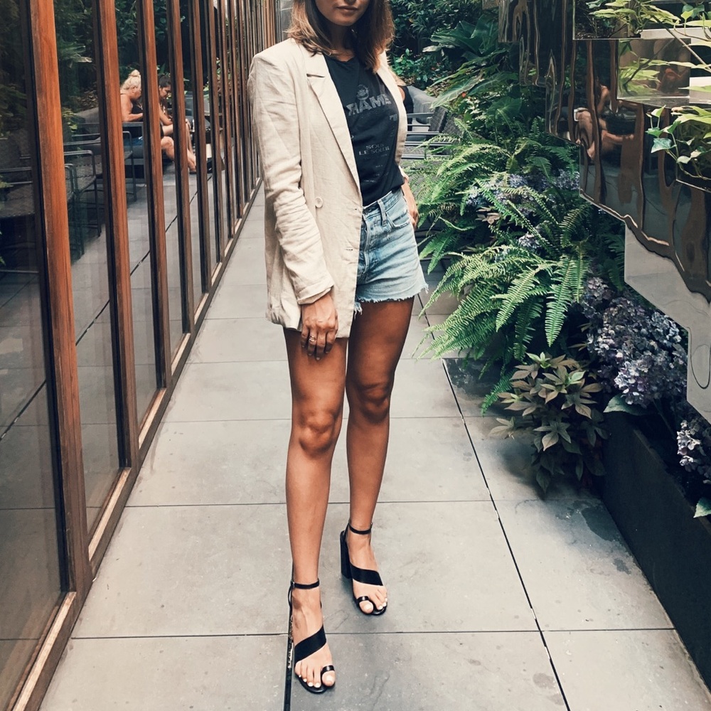 SOLD-NASTY GAL Strappy Block Heel